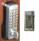 Lockey M213 Keyless Mechanical Digital Security Night Latch Door Lock Satin Chrome
